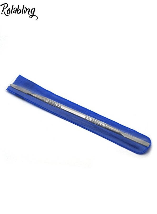 Rolabling 7.2 inches Pro Stainless Steel Make Up Spatula Double Sided Cosmetic Stirring Rod Nail Art Manicure Tools (size-2) - Image 5